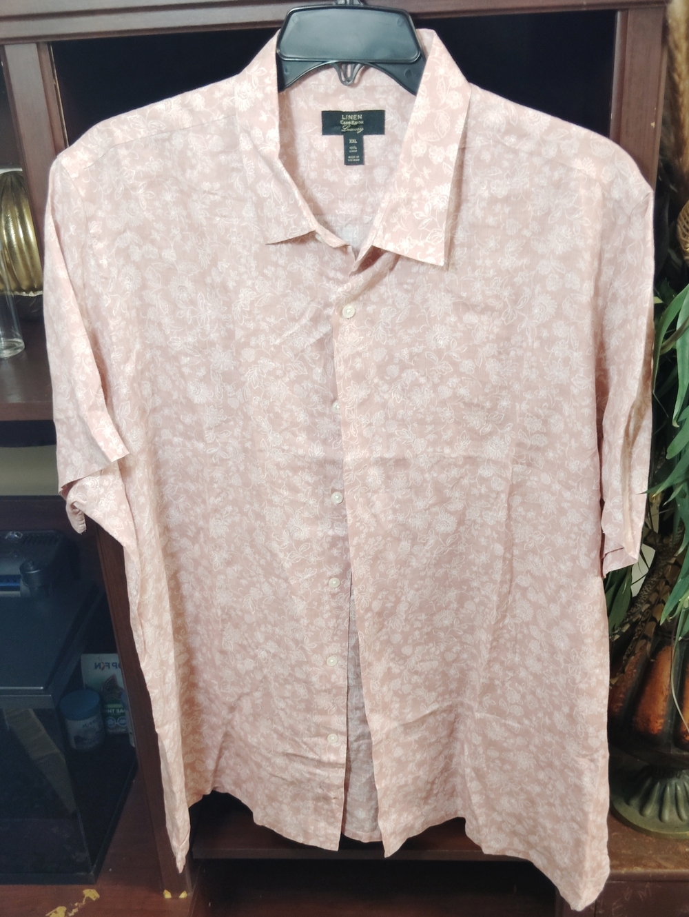 Club Room Pale Pink Short-Sleeve Button-Down Shirt